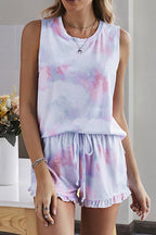 Ticket to Cozy Tie-Dye Pajamas Set