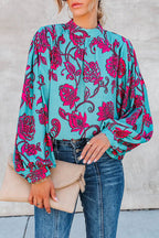 You're Radiant Floral Print Long Sleeve Top