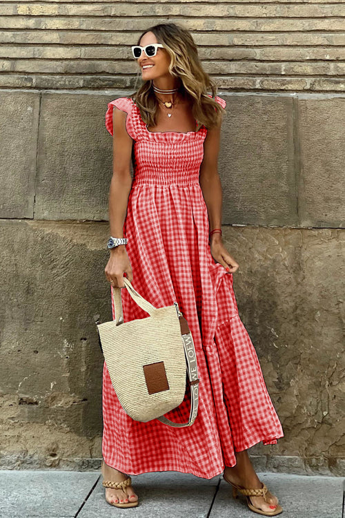 Good Moods Ruffled Babydoll Maxi Dress