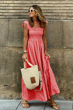 Good Moods Ruffled Babydoll Maxi Dress