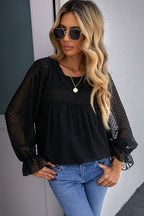 Always Amazing Swiss Dot Lace Top