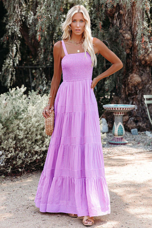Stay With Me Babydoll Maxi Dress