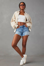 Perfectly Prepared Denim Shacket