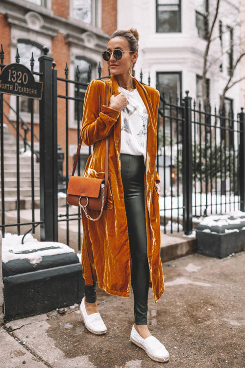 Live In Delight Velvet Long Sleeve Coat - 7 Colors