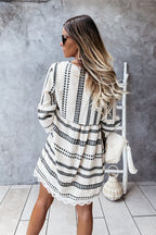 Sweetly Impressive Boho Lace Mini Dress