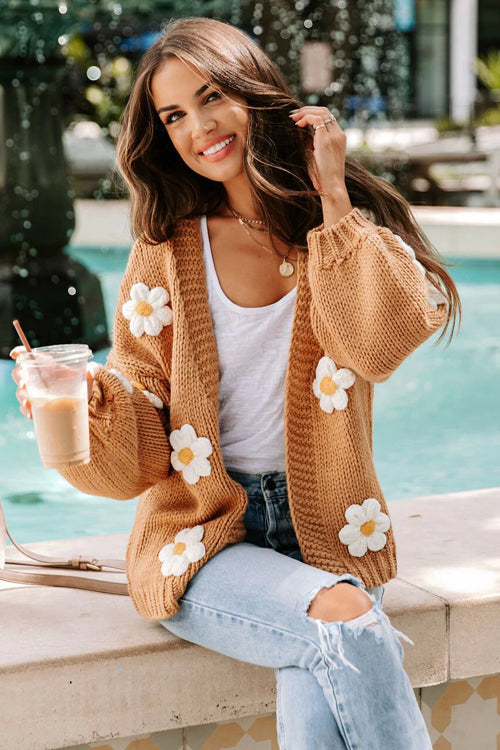 Simple Affection Daisy Oversized Knit Cardigan