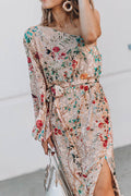 Keep It Charming Floral One-Shoulder Midi Dress