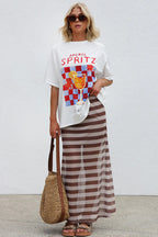 Subtle Charm Chiffon Maxi Skirt