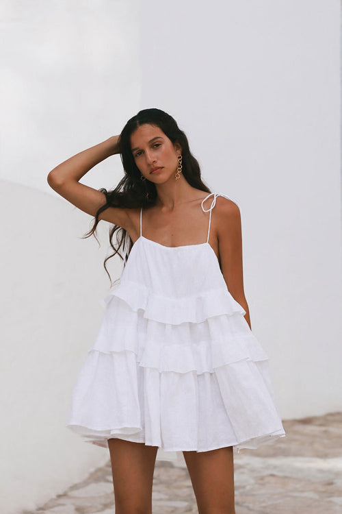 Affection Found Ruffled Mini Dress