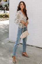 Romance-Inspired Mood Floral Crochet Peplum Top
