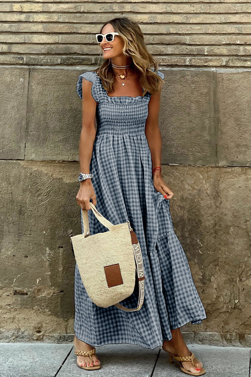 Good Moods Ruffled Babydoll Maxi Dress
