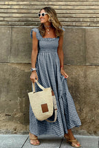 Good Moods Ruffled Babydoll Maxi Dress
