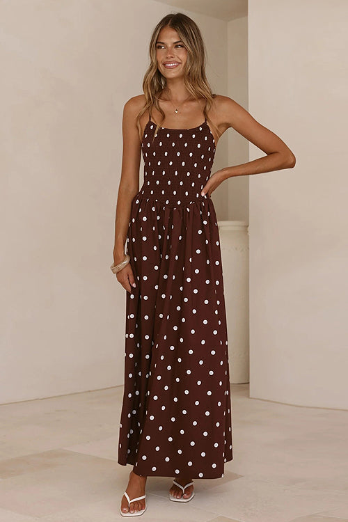 In My Reveries Polka Dots Maxi Dress
