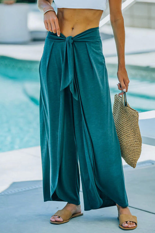 All Mood Right Cotton Wide-Leg Pants