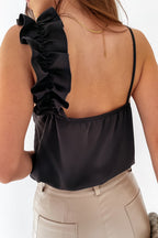 Best Evening Ever Ruffle Cami Top