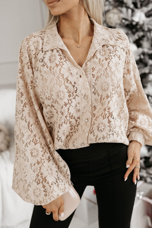All That You Need Lace Long Sleeve Top