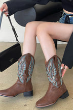 Iconic Spirit Faux Leather Western Boot