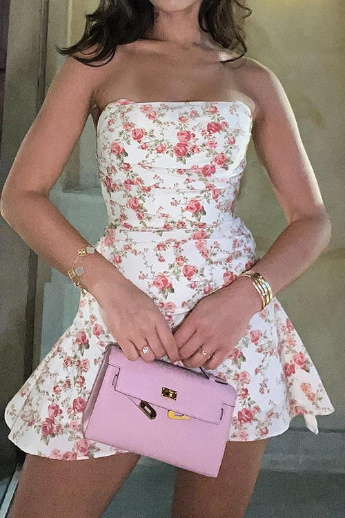 Moments Together Strapless Mini Dress - 7 Colors