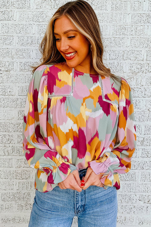 Spotlight Glow Boho Printed Top