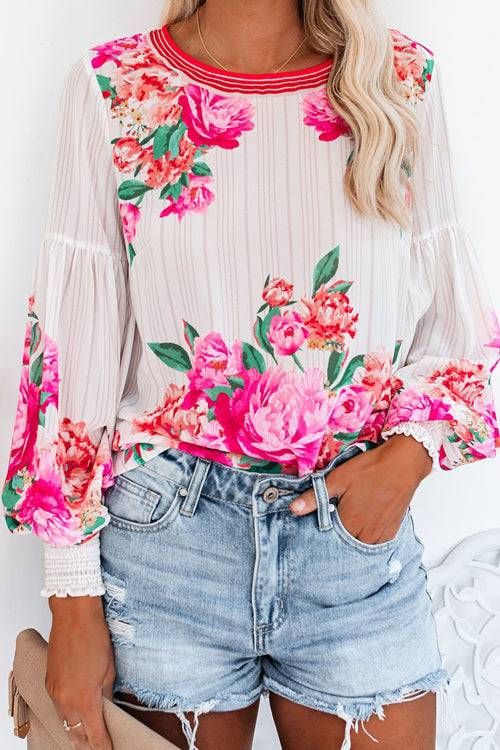Fresh Beloved Floral Print Top