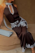 Effortlessly Refined Sleeveless Lace Set