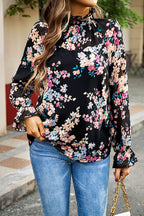 Meet You There Floral Print Long Sleeve Top