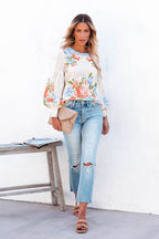 Fresh Beloved Floral Print Top