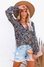 Perfect Outing Floral Print Smocked Top