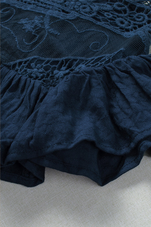 Lazy Days Mood Lace Embroidered Top