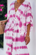 Unforgettable Tie-Dye Button Up Maxi Dress