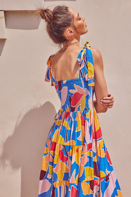 Enchanted Love Story Printed Maxi Dress