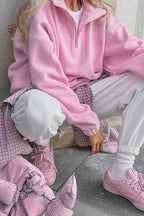 Cozy Charm Fleece Pullover Sweatshirt
