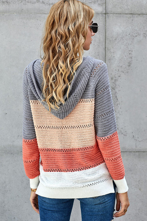 Cute And Cozy Striped Knit Sweater