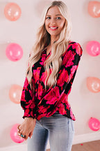All That Matters Print Long Sleeve Button Down Top