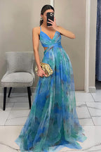 Enchant My Affection Print Maxi Dress