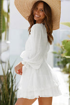 Show Your Style Ruffled Bowknot Mini Dress - 9 Colors