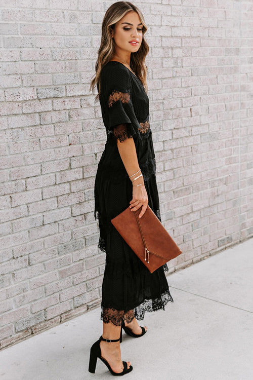 Affection And Affection Lace Maxi Dress
