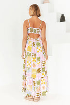Living Is Effortless Sleeveless Printed Maxi Dress