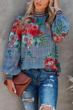 Getaway Reveries Floral Print Smocked Top