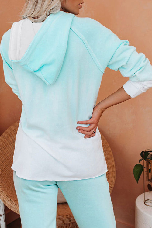 Delightful Sunrise Tie-Dye Long Sleeve Suit
