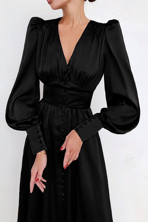 Adorably Flirty Stain Midi Dress
