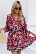 Affection Boldly Floral Print Mini Dress