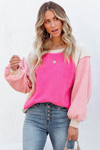 Looking Radiant Teddy Color Block Pullover