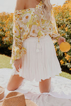 Perfect Outing Floral Print Smocked Top