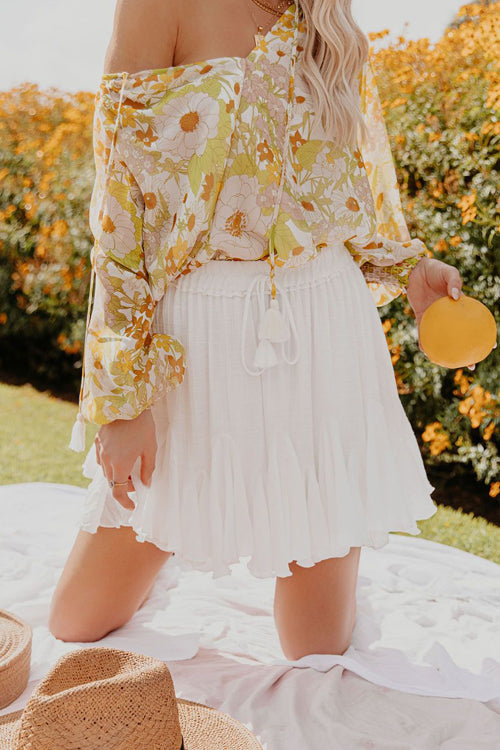 Perfect Outing Floral Print Smocked Top