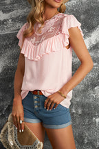 Lazy Days Mood Lace Embroidered Top