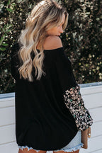 Sunnier Days Printed Long Sleeve Top