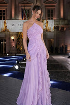 Blissful Hues Halter Neck Pleated Maxi Dress