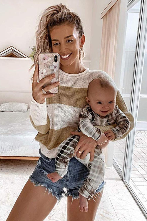 In My Arms Striped Knit Sweater