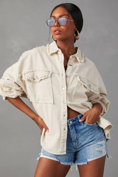 Perfectly Prepared Denim Shacket